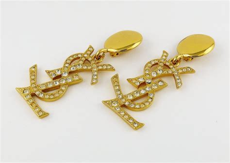 yves saint laurent monogram earrings|ysl earrings net a porter.